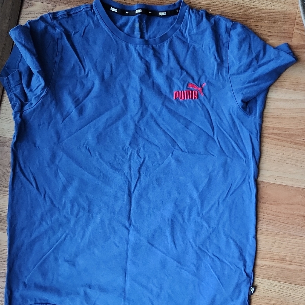 Puma Men's Blue T-Shirt